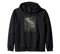 Magic: The Gathering Zombie Cleric Distressed Poster Sudadera con Capucha