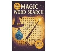 Magic Themed Word Search Puzzle: Magic Word Searches with Easy to Read about Magic ,Wizardry, Witches and More |6x9 inches, 110 pages| 50+ Puzzles...Gifts for Vacations, Holidays and Free Times