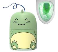 Magic Toilet Cleaning Bottle, Cute Dinosaur-Shaped Toilet Bowl Cleaner Bottle, Automatic Bathroom Water Tank Cleaner (Green)