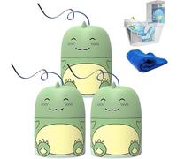 Magic Toilet Cleaning Bottle, Cute Dinosaur-Shaped Toilet Bowl Cleaner Bottle, Ocean, Jasmine, and Peach Scent, Carrying Rope Design Not Dirty Hands, Deep Cleaning & Stain Prevention (Green*3)