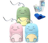 Magic Toilet Cleaning Bottle, Cute Dinosaur-Shaped Toilet Bowl Cleaner Bottle, Ocean, Jasmine, and Peach Scent, Carrying Rope Design Not Dirty Hands, Deep Cleaning & Stain Prevention (Mix)
