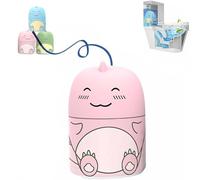 Magic Toilet Cleaning Bottle,Cute Dinosaur-Shaped Toilet Bowl Cleaner Bottle with ocean, jasmine, and peach aromas,Carrying Rope Design Not Dirty Hands can be used for three months (Pink,1pcs)