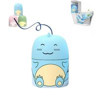 Magic Toilet Cleaning Bottle,Cute Dinosaur-Shaped Toilet Bowl Cleaner Bottle with ocean, jasmine, and peach aromas,Carrying Rope Design Not Dirty Hands can be used for three months (Blue,1pcs)