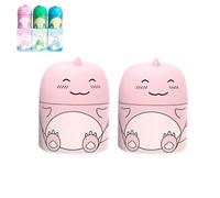 Magic Toilet Cleaning Bottle, The New 2025 Toilet Water Tank Cleaner, Cute Dinosaur-Shaped Toiletes Bowl Cleaner Bottle, with Ocean, Jasmine, And Peach Scent (Pink * 2)