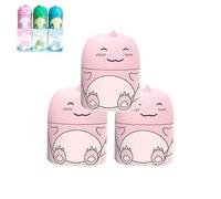 Magic Toilet Cleaning Bottle, The New 2025 Toilet Water Tank Cleaner, Cute Dinosaur-Shaped Toiletes Bowl Cleaner Bottle, with Ocean, Jasmine, And Peach Scent (Pink * 3)