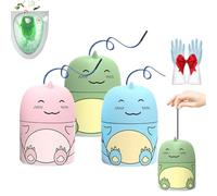 Magic Toilet Cleaning Bottle, Toilet Water Tank Cleaner Bathroom with Ocean, Cute Dinosaur-Shaped Toilets Bowl Cleaner Bottle, Jasmine, And Peach Scent, Carrying Rope Design Not Dirty Hands(3pcs)