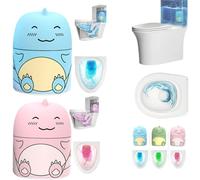 Magic Toilets Cleaning Bottle - 90-Day Automatic Toilet Tank Cleaner,Cute Dinosaur-Shaped Toilet Bowl Cleaner Bottle, Long lasting fragrance eliminates odors (Peach Flavor+Ocean Fragrance)
