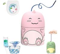 Magic Toiletss Cleaning Bottle, 90-Day Automatic Toiletss Tank Cleaner, Cute Dinosaur-Shaped Toilet Bowl Cleaner Bottle, Long Lasting Fresh Scent, Deodorizing & Stain Prevention (1, Peach)