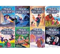 Magic Tree House Graphic Novels Series, 7 Books Collection Set, Dinosaurs Before Dark, The Knight at Dawn, Mummies in the Morning, Pirates Past Noon, Night of the Ninjas, Afternoon on the Amazon, and