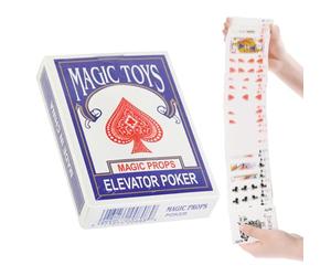 Magic Trick Cards, Interactive Playing Deck, Cool Close-Up Prop, Silent Illusion Tool Set, 3.54x2.68 Inches, Entertainment Accessory for Party Street Performance Teaching Demo Use