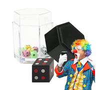 Magic Trick Toys-Exploding Dice Close Up Illusion Gimmick Set, Visual Change Street Performance, Professional Stage Prop, Easy Learn Party Game, Funny Shaking Transformation | For Kids
