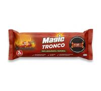 Magic - Tronco Autoencendible - 1,1 kg - 2 Horas de Llama - Chimenea, Estufa de Leña - Magic: Marca Española Expertos en Encendido