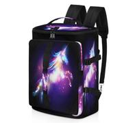 Magic Unicorn - Mochila deportiva para hombres y mujeres, bolsa de fin de semana de unicornio galaxia con compartimento para zapatos, bolsa de noche de 47.5 L para deportes, gimnasio, viajes, color,