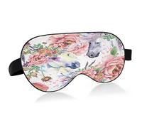 Magic Unicorn Sleep Mask Lightweight Soft Breathable Eye Mask with Adjustable Strap Blackout Eye Mask for Women Men for Travel Night Sleeping