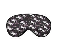 Magic Unicorn Sleeping Blindfold Mask Cute Eye Shade Cover con correa ajustable para Mujeres Hombres Noche
