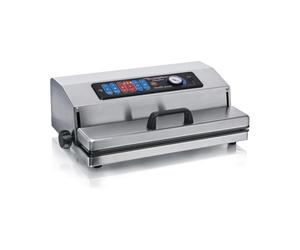 Magic Vac Jumbo 40, Máquina Envasadora al Vacío de Alimentos en Acero Inoxidable para Bolsas al Vacío y Contenedores, con Potente Motor