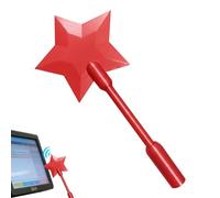 Magic Wand Card Holder, V-Aritas De Tarjeta, Varitas De Pago con Tarjeta De CréDito, PortáTil Y Funcional 3D Impresa Varitas MáGica Estrella, para NiñOs, Ventilador De Cosplay, Mago Y Adultos (Rojo)