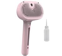 Magic Wand for Pet Hair, Lettuce Pets Steam Brush, Vip Digital Presence Dog Brush, Pet Spray Hair Removal Comb for Dogs, Yopoll Mist Massage Grooming Brush for Dogs with Steam (pink)
