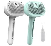 Magic Wand for Pet Hair, Lettuce Pets Steam Brush, Vip Digital Presence Dog Brush, Pet Spray Hair Removal Comb for Dogs, Yopoll Mist Massage Grooming Brush for Dogs with Steam (2pcs-b)