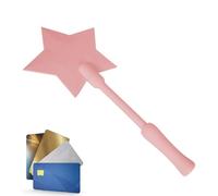 Magic Wand - Soporte para tarjetas de crédito, diseño de estrellas divertidas con texto en inglés "Pay Funny Star Magic Wands" sin contacto, varitas para tarjetas de crédito, método de pago novedoso