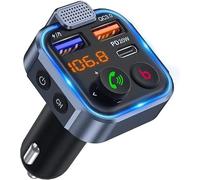 Magic Webstore Transmisor FM Bluetooth para coche, adaptador Bluetooth 48W, radio y kit manos libres