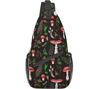 Magic Wild Mushroom Shrooms Sling Bag, Bolsos de Hombro Cruzados Multiusos, Mochila de Viaje para Senderismo en el Pecho para Mujeres y Hombres