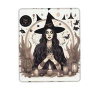 Magic Witch Witchcraft - Almohadilla de escritorio vertical con dibujo bohemio, base de goma gruesa, lavable para oficina, juegos y hogar