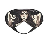 Magic Witch Witchcraft - Antifaz bohemio para máxima comodidad para dormir, ajustable, transpirable y elegante, perfecto para sensibilidad a la luz, insomnio