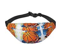Magic Witch Witchcraft Bohemia Dibujo Viaje Correr Bolso bandolera grande para hombres y mujeres Deportes Riñonera Crossbody Bag, Baloncesto colorido boceto disfrute, Talla única, Mochila casual
