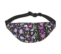 Magic Witch Witchcraft Bohemia Dibujo Viaje Correr Bolso bandolera grande para hombres y mujeres Deportes Riñonera Crossbody Bag, Magia Bruja Magia Dibujo Bohemio, Talla única, Mochila casual