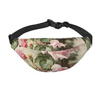 Magic Witch Witchcraft Bohemia Dibujo Viaje Correr Bolso bandolera grande para hombres y mujeres Deportes Riñonera Crossbody Bag, Rosa Vintage Rose, Talla única, Mochila casual