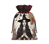 Magic Witch Witchcraft Bohemian Drawing - Bolsa resistente con cordón de 4.7 x 6.9 pulgadas, bolsa de regalo moderna y práctica para necesidades diarias, 1 unidad