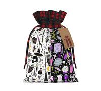 Magic Witch Witchcraft Bohemian Drawing Patchwork Burlap Drawstring Gift Bags - Bolsas de regalo de tela premium, ideales para cualquier ocasión