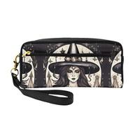 Magic Witch Witchcraft - Bolsas de cosméticos bohemias para mujer, neceser de viaje, organizador de accesorios, bolsa con cremallera, idea de regalo, Black, Talla única, Neceser de maquillaje