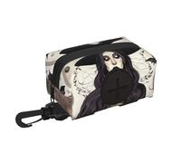 Magic Witch Witchcraft - Dispensador de bolsas para excrementos de perro, diseño bohemio, bolsa pequeña con cremallera y mosquetón