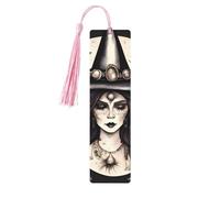 Magic Witch Witchcraft - Juego de marcadores de madera bohemia para leer, 5 piezas, bonitos clips de marca de libro, regalos para amantes