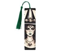 Magic Witch Witchcraft - Juego de marcadores de madera bohemia para leer, 5 piezas, bonitos clips de marca de libro, regalos para amantes