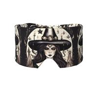 Magic Witch Witchcraft - Máscara de dormir con estampado bohemio para hombres y mujeres, cubierta suave para los ojos, diadema insonorizada para viajes, siesta