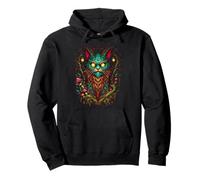 Magic Yule Cat Mystic Forest Feline Fantasy Goblincore Sudadera con Capucha
