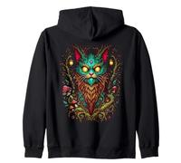 Magic Yule Cat Mystic Forest Feline Fantasy Goblincore Sudadera con Capucha