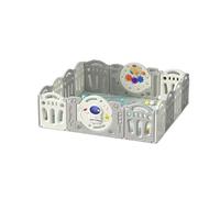 Magic ZC Parque Infantil Bebe, Corralito Bebe Grande Niños, Parque de Juegos para Bebes Plegable Interiores Exteriores, Centro de Actividades Infantiles con Espuma Anticolisión (Y 12+2)