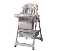 Magic ZC Trona para Bebé Silla de Comedor para Alimentación de Niños Pequeños con 6 Alturas Ajustables y 3 Posiciones Reclinables Convertible Plegable Multifuncional (822 White)
