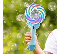Mágica De Burbujas Eléctrica | Creador de Burbujas Divertido | Recargable Molinillo con Luces Cambiantes Juego Playa para Cumpleaños Aula Carnaval Boda Juego Exterior
