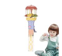 Mágica de Burbujas para Niños Pequeños, Carrusel Luminoso Juguete Sopla Pompas, Juguete Interactivo para Fiestas Infantiles Al Aire Libre, Pascua, Navidad, Cumpleaños, Parque, Jardín Y Playa