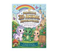 Magical 3D Animal Adventures: A Fairytale Coloring Book