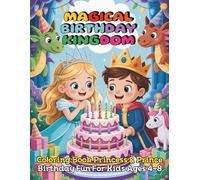 Magical Birthday Kingdom Coloring Book Princess and Prince Birthday Fun For Kids Ages 4-8: A Fun Filled Fantasy Journey Through 94 Pages of Castles Cakes and Royal Celebrations