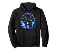 Magical Black Cat Fantasy Potion Brewing Halloween Ambiente Sudadera con Capucha