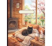 Magical Black Cat Underwater Adventure Themed Composition Notebook | 9.25in x 7.5in | College Ruled | 110 Page Notebook: Dreamy Pastel Notebook for School, Journaling, and Creative Writing