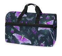 Magical Butterflies - Bolsa de viaje para hombres, mujeres, niños, niñas y adolescentes, bolsa de gimnasio deportiva de gran tamaño con compartimento para zapatos, bolsa de entrenamiento para yoga,
