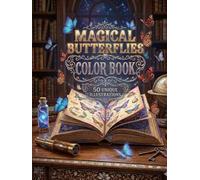 Magical Butterflies Color Book: 50 Unique Illustrations of Enchanting Butterflies, Beautiful Flowers, and Whimsical Nature Scenes for Stress Relief and Relaxation